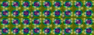 Colorful grunge flourish abstract background with cologreen and blue flowers. Raster texture for prints, fabric, wallpapers, textile. Embroidery floral seamless pattern.