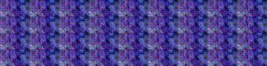Raster Yumuşak kumaş deseni. Çiçek mavisi ve mor dikişsiz desen. Raster çiçek izi. Klasik taslak çizimi.