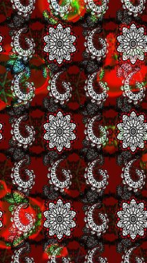 Vadinin çiçekleri kırmızı ve siyah renklerde. Raster çiçek desenleri çiziyor..