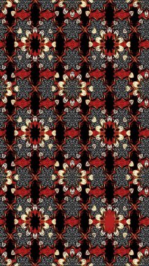 Küçük çiçekteki sevimli çiçek deseni. Raster illüstrasyonu. Çizim.