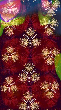 Düz Çiçek Elementleri Tasarımı. Güzel kumaş deseni. Güzel, pürüzsüz bir desen. Yazdır. Renkli Yaz Temalı Kusursuz Arkaplan. Raster çiçekli arka plan.