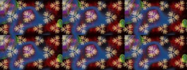 Çiçek çelengi. Kıvırcık, parlak örgü. Şablon, pürüzsüz, çiçekli kenar. Güzel, parlak, pürüzsüz kumaş, tuval. Eski moda arka plan. Raster illüstrasyonu.