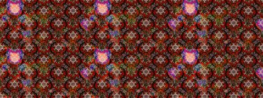 Kahverengi ve kırmızı renkte çiçekler. Çiçekli karalama şeklinde Raster çiçek deseni. Nazikçe, güzel çiçek arkaplanı..