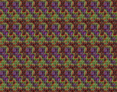 Sevimli çiçek raster deseni. Kahverengi ve gri renkli çiçekler. Düz Çiçek Elementleri Tasarımı. Renkli Yaz Teması çizim şablonu.