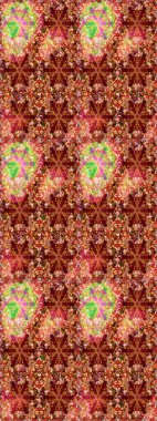 Çiçekli el çizimi çizimi deseni. Modern gelişim kırmızı ve kahverengi raster arka plan duvar kâğıdı illüstrasyon klasik çizgili iz sürme desenli çiçekler, çiçekli süsler.