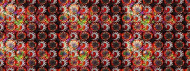 Raster deseni. Çiçekli çiçek deseni, suluboya. Süslü kumaş deseni.