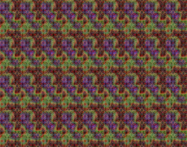 Sevimli çiçek raster deseni. Kahverengi ve gri renkli çiçekler. Düz Çiçek Elementleri Tasarımı. Renkli Yaz Teması çizim şablonu.