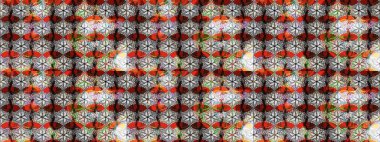 Düz Çiçek Elementleri Tasarımı. Sevimli çiçek raster deseni. Renkli Yaz Temalı eskiz kalıbı. Gri ve nötr renkte çiçekler.