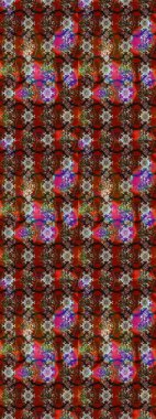 Yumuşak, bahar çiçekli arka plan. Çiçekli karalama şeklinde Raster çiçek deseni. Kahverengi ve kırmızı renkte çiçekler.