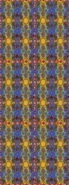 Güzel çiçek deseni. Kahverengi ve yeşil renkli çiçekler. Renkli Bahar Temalı Kusursuz Arkaplan. Düz Çiçek Elementleri Tasarımı.