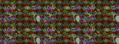 Tekstil veya kitap kapakları, imalat, duvar kağıtları, baskı, hediye paketi ve yapıştırma kitabı için çiçek eskizi geçmişi. Küçük çaplı çiçeklerdeki basit şirin desenler. Raster illüstrasyonu.