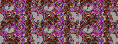 Raster illüstrasyonu. Anti-stres için soyut örnek sayfası. Gri ve kahverengi renklerde.