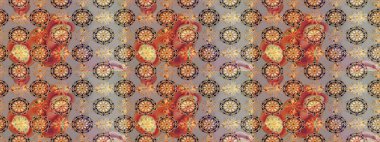 Best for wrapping paper. Raster seamless pattern with gray and beige tulip flowers. Can be used as greeting or wedding background. Spring tender design for natural cosmetics, perfume, florist shop.