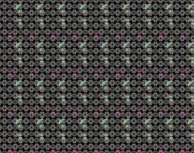 Çiçekli eskiz çizimi. Renkli Yaz Temalı eskiz kalıbı. Siyah ve gri renkli çiçekler. Düz Çiçek Elementleri Tasarımı.