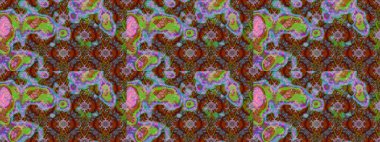 Raster illüstrasyonundaki çiçek desenli çizim. Güzel kumaş deseni. Düz Çiçek Elementleri Tasarımı. Renkli Bahar Teması çizim şablonu.