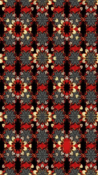 Yumuşak, bahar çiçekleri siyah ve kırmızı renklerde. Raster çiçekleri klasik tarzda çizilmiş. Raster illüstrasyonu. Çiçekli yumuşak çizim deseni.