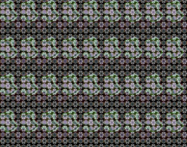 Vadinin çiçekleri siyah ve nötr renklerde. Raster çiçek desenleri çiziyor..
