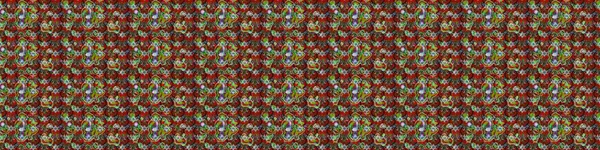 Güzel kumaş deseni. Düz Çiçek Elementleri Tasarımı. Raster illüstrasyonu. Çiçek desenli çizim. Renkli Bahar Teması eskiz kalıbı. Asya tekstil tarzında.