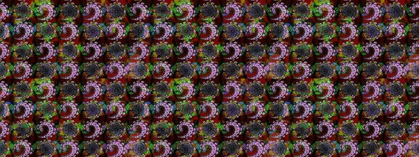 Güzel, parlak, pürüzsüz kumaş, tuval. Kıvırcık, parlak örgü. Desen, çizim, çiçek sınırı. Eski moda arka plan. Çiçek çelengi. Raster illüstrasyonu.