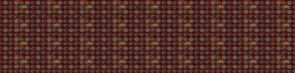 Kırmızı ve kahverengi renkte çiçekler. Küçük çiçekte sevimli çiçek deseni var..