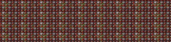 1950-1960 motifleri. El çizimi çiçek unsurları olan soyut çizim raster deseni. Retro tekstil tasarım koleksiyonu. Çiçekli ipek eşarp. Gri ve kırmızı üzerine gri ve kırmızı.