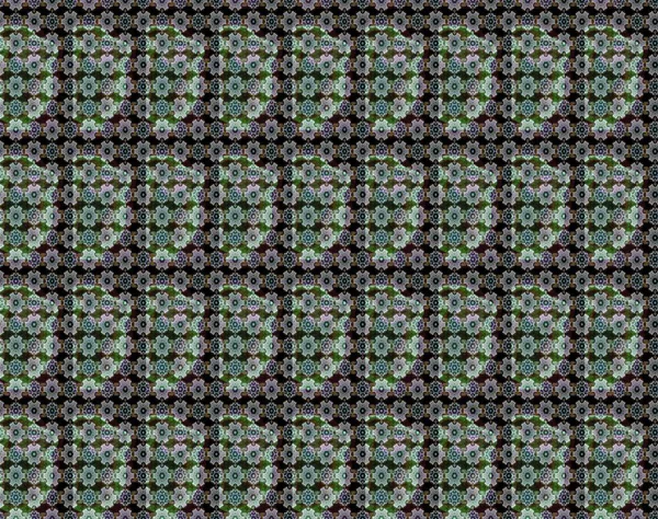 Renkli Bahar Teması eskiz kalıbı. Düz Çiçek Elementleri Tasarımı. Siyah ve gri renkli çiçekler. Raster illüstrasyonunda çiçek deseni çizimi.