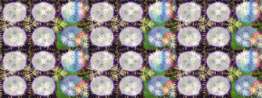 Botanik kusursuz desen. Raster deseni. Suluboya etkisi. Organik elementler.