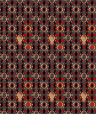 Küçük çiçekteki sevimli çiçek deseni. Raster illüstrasyonu. Çizim.