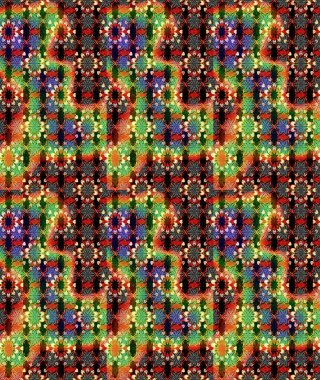 Raster illüstrasyonundaki çiçek desenli çizim. Siyah ve yeşil renkli çiçekler. Renkli Bahar Teması eskiz kalıbı. Düz Çiçek Elementleri Tasarımı.