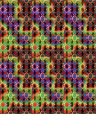 Çiçekli karalama şeklinde Raster çiçek deseni. Yumuşak, yaz çiçekli arka plan. Siyah ve yeşil renkte çiçekler.