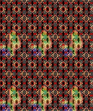 Çiçekli çizim şekli. Siyah ve kırmızı renkte çiçekler. Renkli Bahar Teması eskiz kalıbı. Düz Çiçek Elementleri Tasarımı.