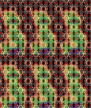 El çizimi çiçek çizimi deseni (fayans). Şirin çiçekli, desenli, siyah ve kahverengi renkli bir eskiz deseni. Tekstil için suluboya çizim deseni.