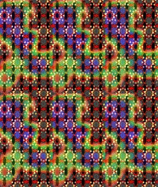 Sevimli çiçek raster deseni. Modaya uygun kumaş deseni. Renkli Yaz Temalı eskiz kalıbı. Düz Çiçek Elementleri Tasarımı.