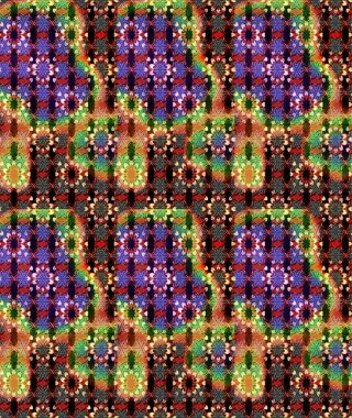 Çiçekli karalama şeklinde Raster çiçek deseni. Yumuşak, yaz çiçekli arka plan. Siyah ve kahverengi renkte çiçekler.