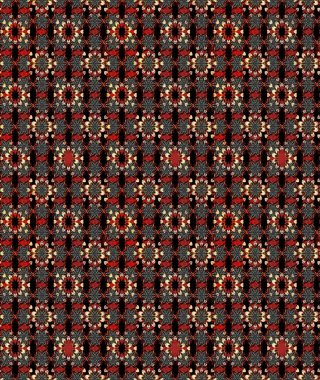 Çiçek deseni. Raster illüstrasyonu. Chichi 'nin kumaş kalıbını çiz. Renkli Bahar Teması eskiz kalıbı. Düz Çiçek Elementleri Tasarımı.