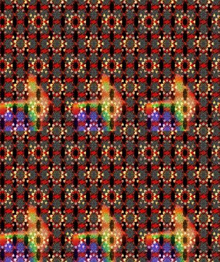 Organik motif arka planı. Çizim kalıbı. Raster illüstrasyonu. Ultraviyole kumaş deseni.