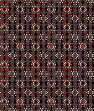 Çiçek desenli raster, siyah ve kahverengi çizgi grafik desenli soyut raster arkaplan. Modern stil dokusu.