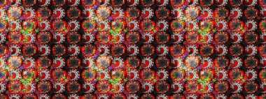 Raster deseni. Çiçekli çiçek deseni, suluboya. Süslü kumaş deseni.