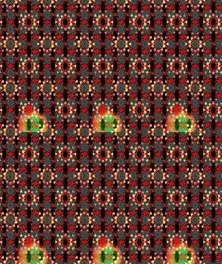 Parlak çiçekli kolaj çiçekleri siyah ve kırmızı. Çiçekli zambakların eskiz geçmişi. Çiçek tasarımı için inanılmaz kolaj cennet tarzı..