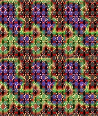 Taslak dekoratif arka plan, çiçek mandala. Çiçek. Raster illüstrasyonu. Siyah ve kahverengi renklerde.