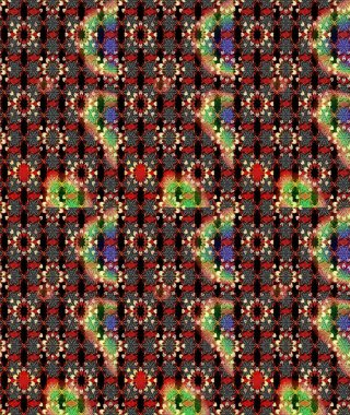 Elle boyanmış suluboya resim çizimleri, çiçekler ve bitkiler. Siyah ve kırmızı renkte çiçekler.