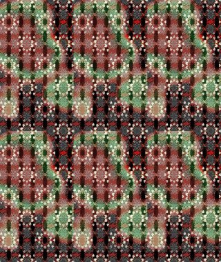 Kahverengi ve nötr renklerde etnik çiçekli zarif eskiz deseni. Raster Çiçek İllüstrasyonu güzel tekstil..