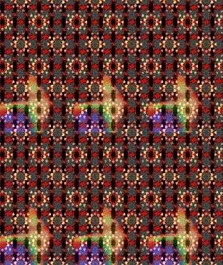 Sevimli çiçek raster deseni. Modaya uygun kumaş deseni. Renkli Yaz Temalı eskiz kalıbı. Düz Çiçek Elementleri Tasarımı.