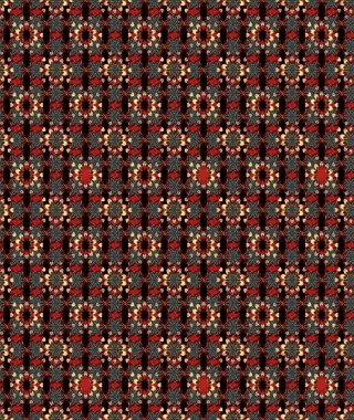 Sketch Floral Pattern in Raster illustration. Fancy fabric pattern. Colour Spring Theme sketch pattern Background. Flat Flower Elements Design.