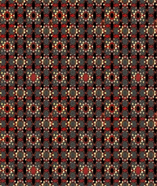 Sevimli çiçek raster deseni. Siyah ve kahverengi renkte çiçekler. Renkli Bahar Teması eskiz kalıbı. Düz Çiçek Elementleri Tasarımı.