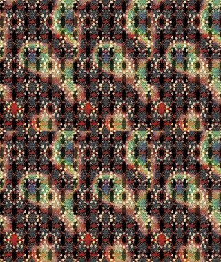 Küçük çiçekli basit bir çiçek çizimi. Kahverengi ve siyah renkli şirin çiçekler. Moda baskısı, albüm, ambalaj kağıdı ve duvar kağıdı için zarif dekoratif süslemeler. Raster illüstrasyonu.