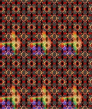 Raster güzel bir çiçek deseni çizmiş. Bahar mevsimi. Tatil havası. Nazik romantik baskı. Siyah ve kırmızı renkte çiçekler.