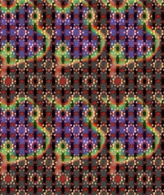 Küçük çiçekteki sevimli çiçek deseni. Raster illüstrasyonu. Çizim.