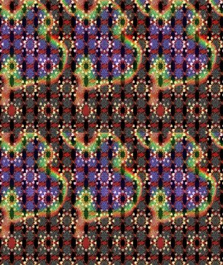 Parlak renkli çiçekleri ve siyah ve kahverengi renkte yaprakları olan harika bir çiçek deseni. Moda baskıları için zarif bir şablon. Modern çiçek arkaplanı. Halk stili.