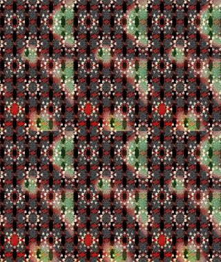 Çizim çiçek deseni duvar kâğıdı olarak kullanılabilir. Siyah ve kahverengi renkte çiçekler. Raster illüstrasyonu.